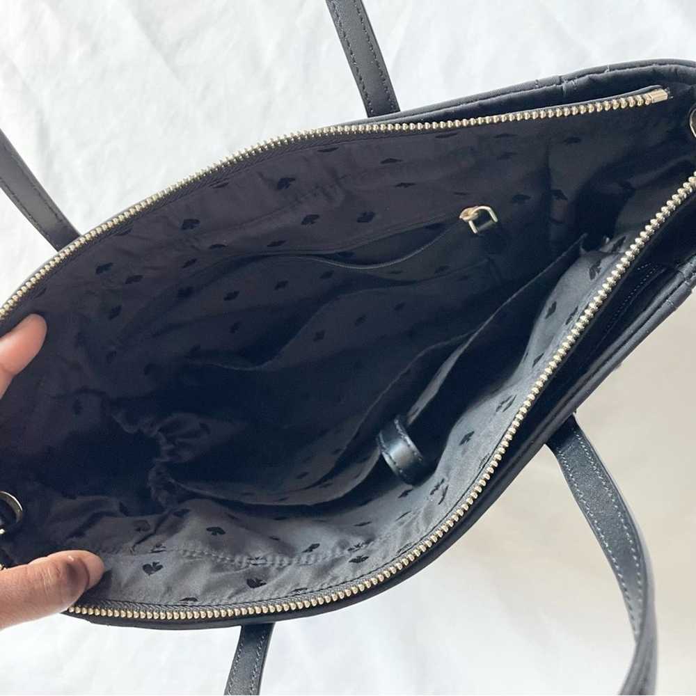 Kate Spade Black Nylon Tote Bag Handbag - image 6