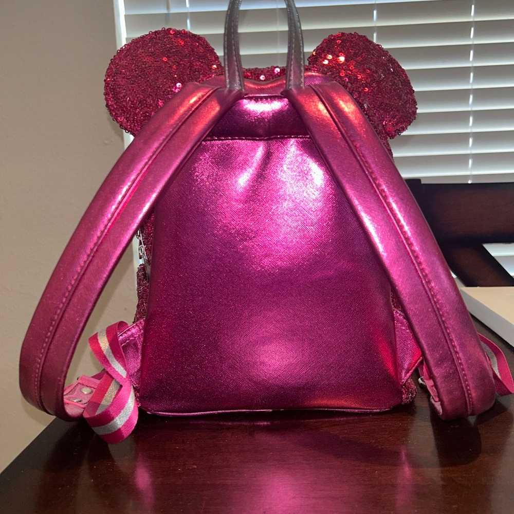 Disney Pink and Silver Loungefly - SEE PICS - image 2