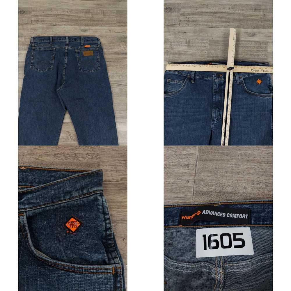 Wrangler Wrangler FR Jeans Mens 36X34* Blue Work … - image 4