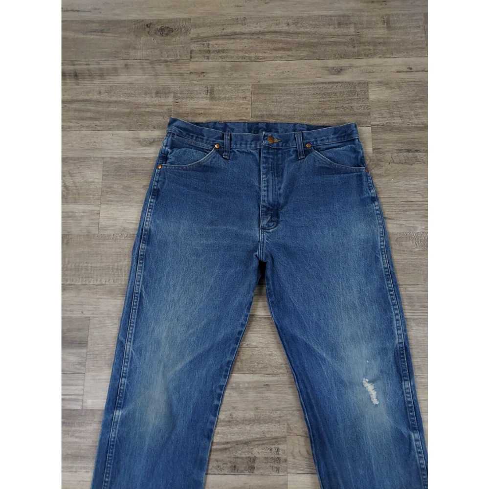 Wrangler Wrangler Jeans Mens 36X34* Blue 13MWZ De… - image 3