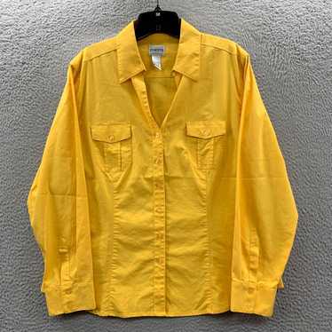 Vintage CHICOS Shirt Womens Size 2 Large Button U… - image 1