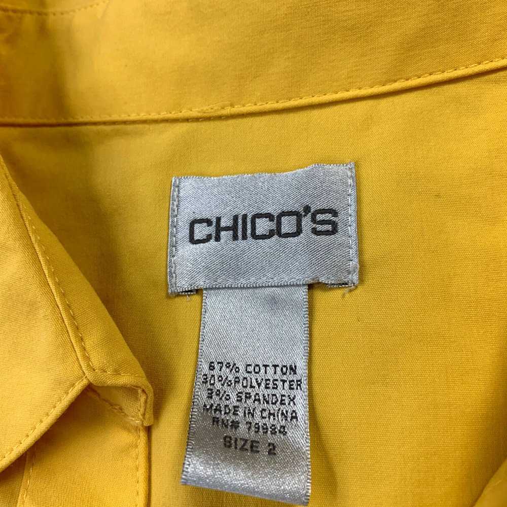 Vintage CHICOS Shirt Womens Size 2 Large Button U… - image 3