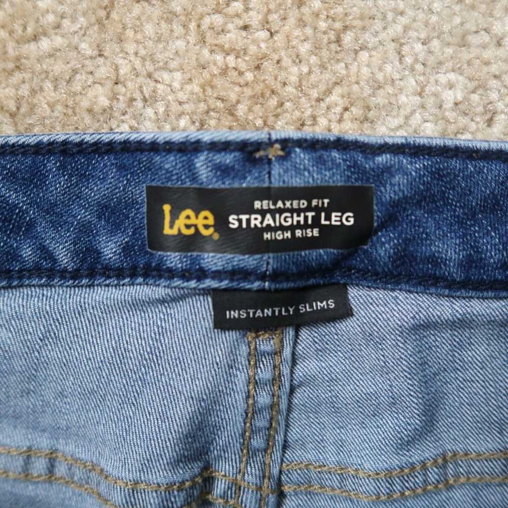 Lee Lee Riders High Relaxed Straight Leg Jeans Wo… - image 3