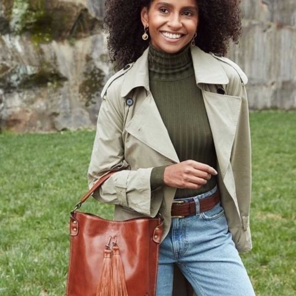 Patricia Nash Otavia Leather Bucket Bag with Tass… - image 4
