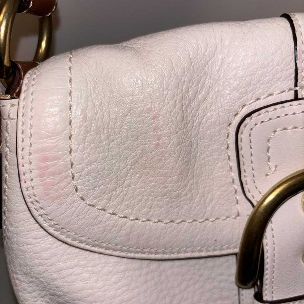 COACH SoHo Bag White Pebbled Leather EUC - image 3