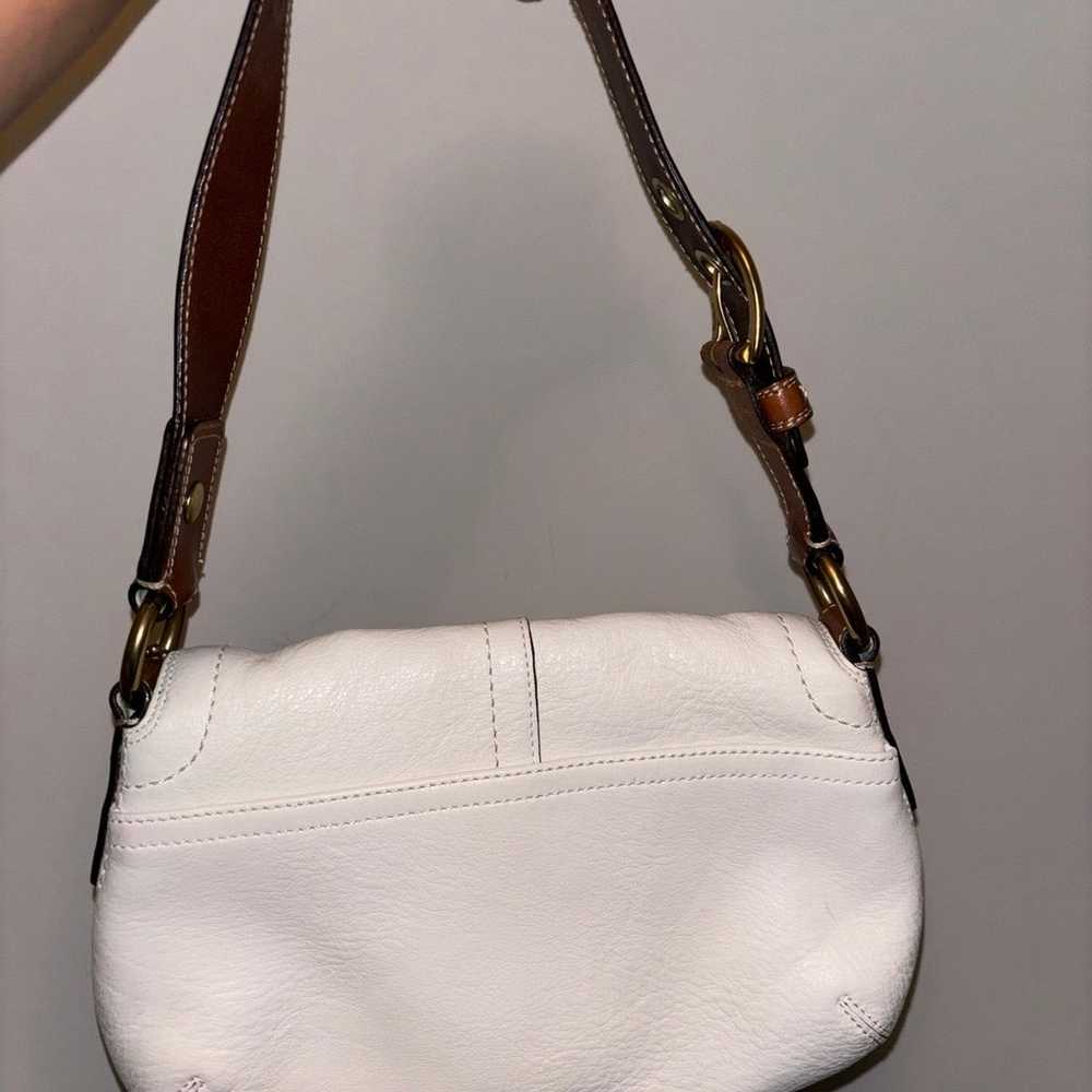 COACH SoHo Bag White Pebbled Leather EUC - image 5