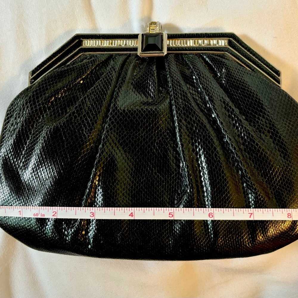 Judith Leiber black snakeskin bag - image 7