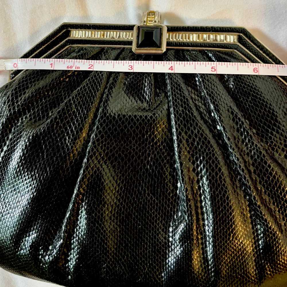 Judith Leiber black snakeskin bag - image 8