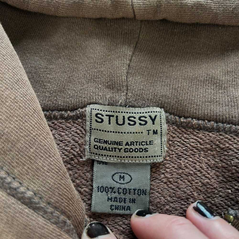 Stussy VIntage Stussy Zip Up Boxy Hoodie Size L - image 5