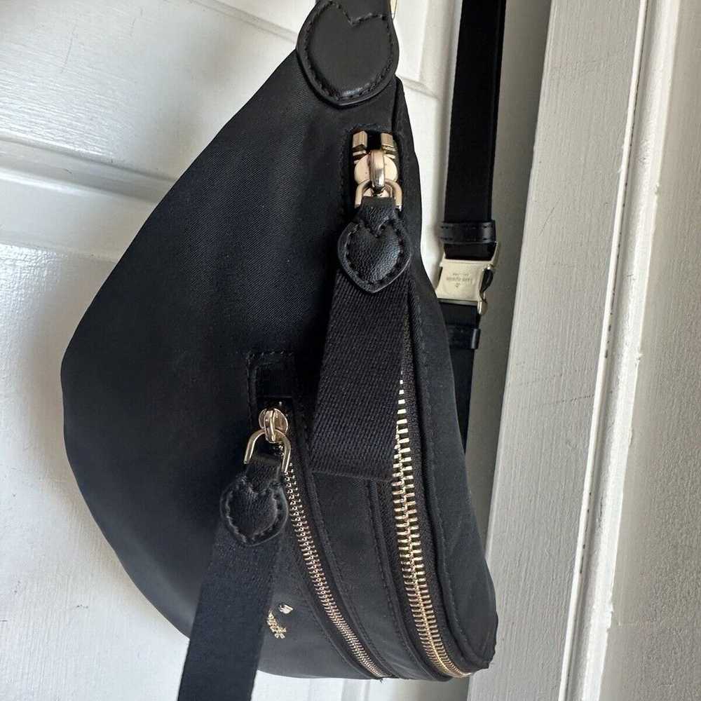 NWOT Kate Spade Black Nylon Fanny Pack Belt Bag P… - image 2