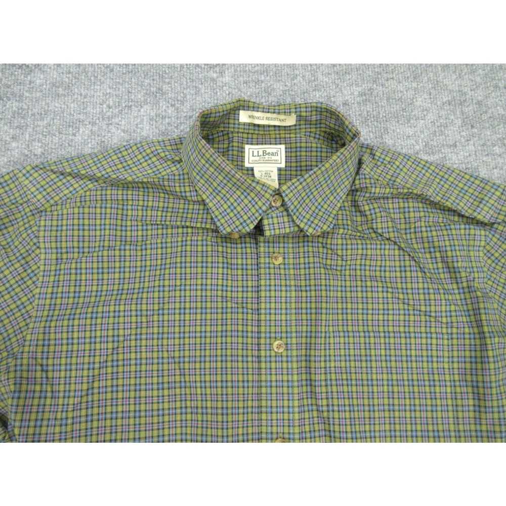 Vintage LL Bean Shirt Mens Large Multicolor Plaid… - image 3