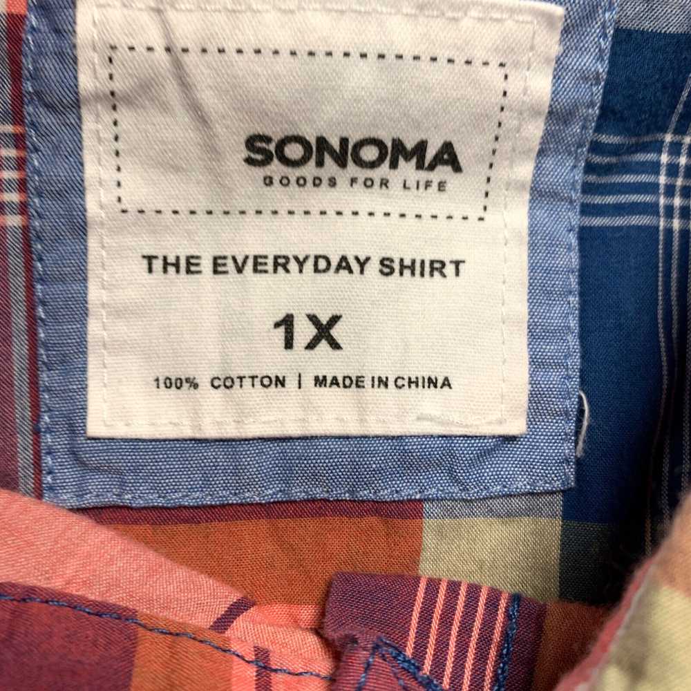 Vintage Sonoma Shirt Womens 1X Button Up Blouse T… - image 3
