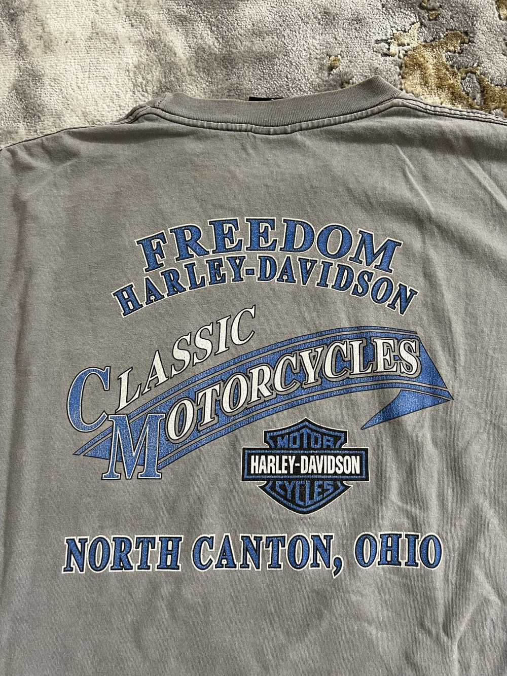 Harley Davidson × Vintage Vintage Grey Harley Dav… - image 2