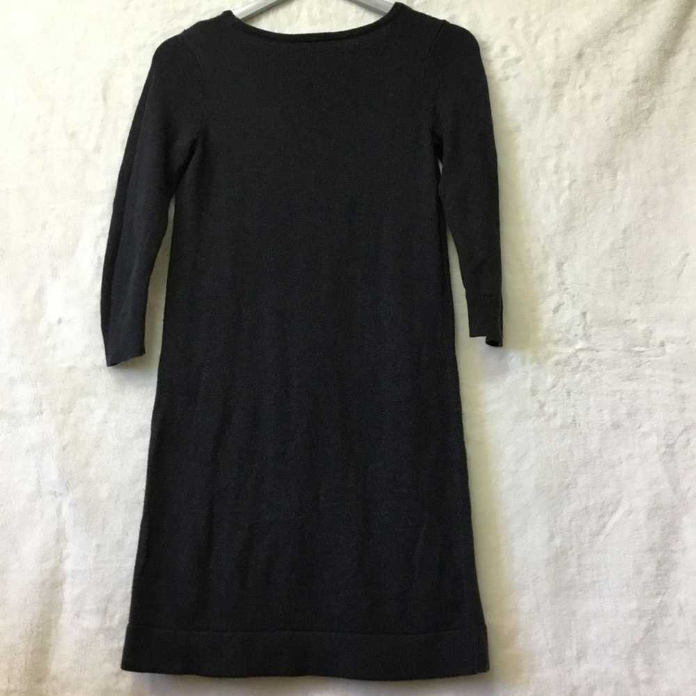 Loft Loft Gray Long Sleeve Sweater Dress - image 7