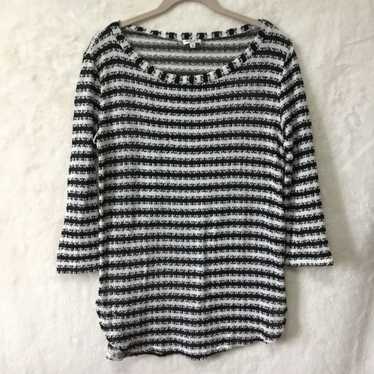 Other Splendid Black and White Pattern Sweater