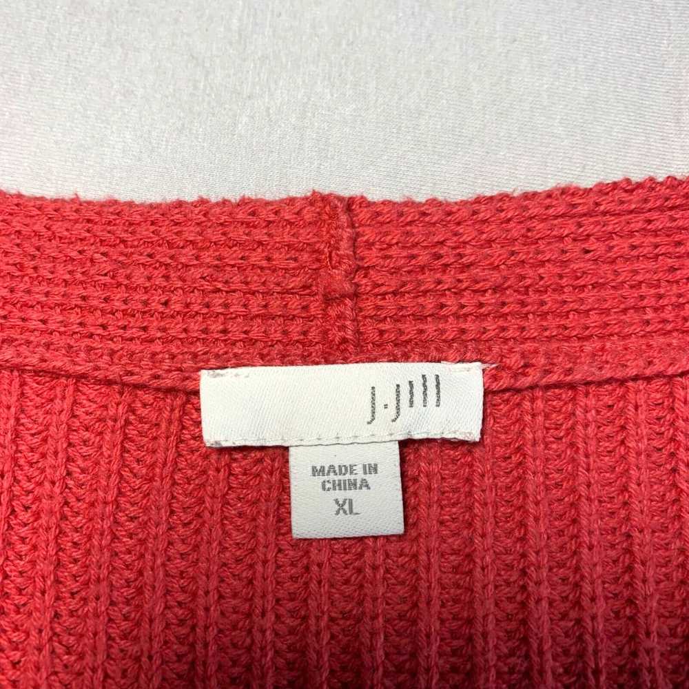 Vintage J Jill Sweater Womens XL Peach Knit - image 3