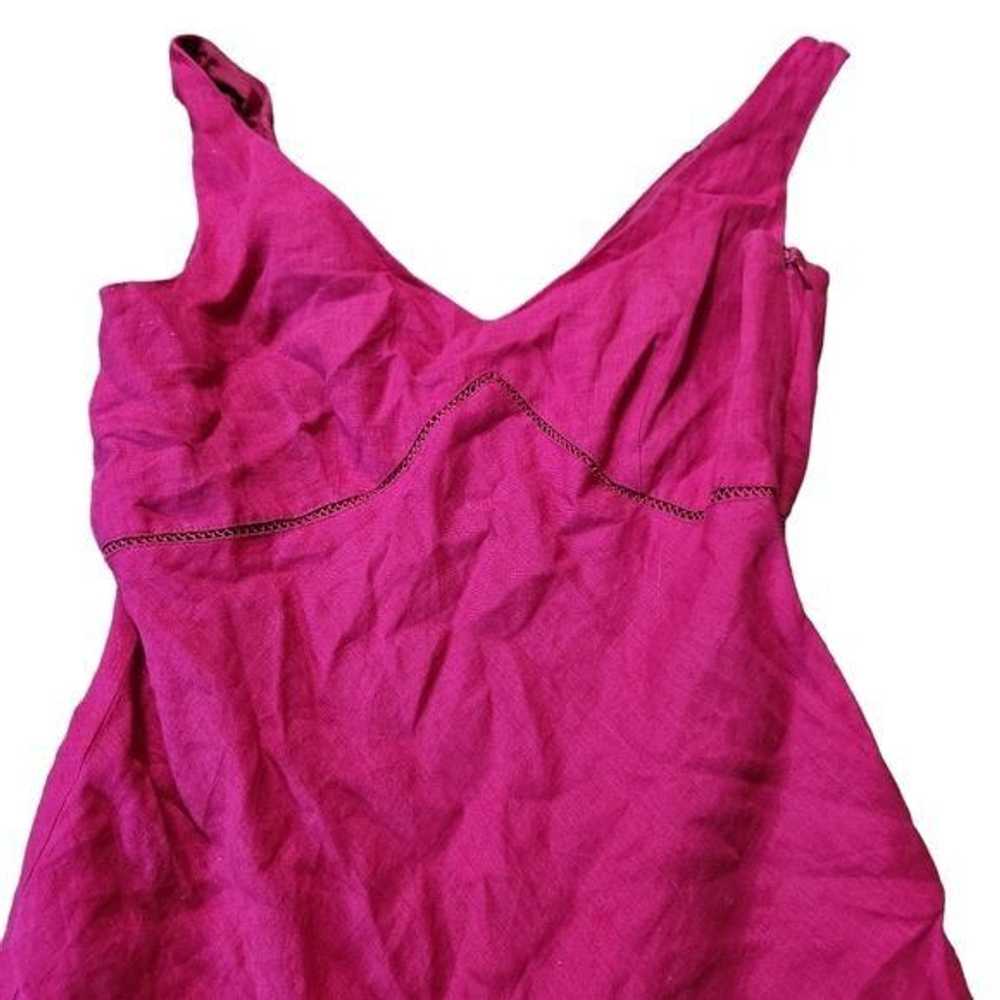 Ann Taylor Ann Taylor Size 2 Pink Linen Fit & Fla… - image 2