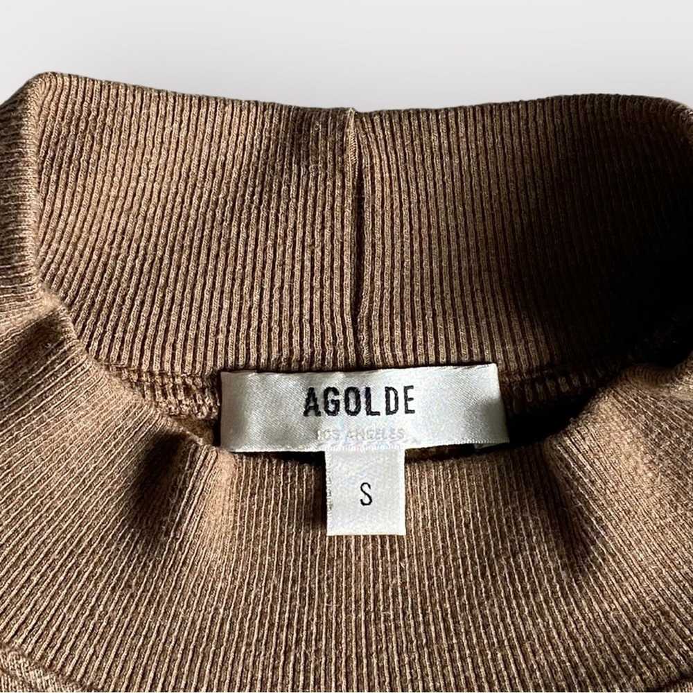 Agolde Agolde Tarron Mock Neck Sweatshirt Toffee … - image 10