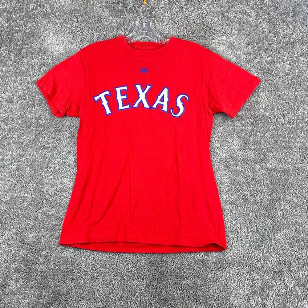 Vintage Majestic Texas Rangers Murphy 7 T-Shirt W… - image 1