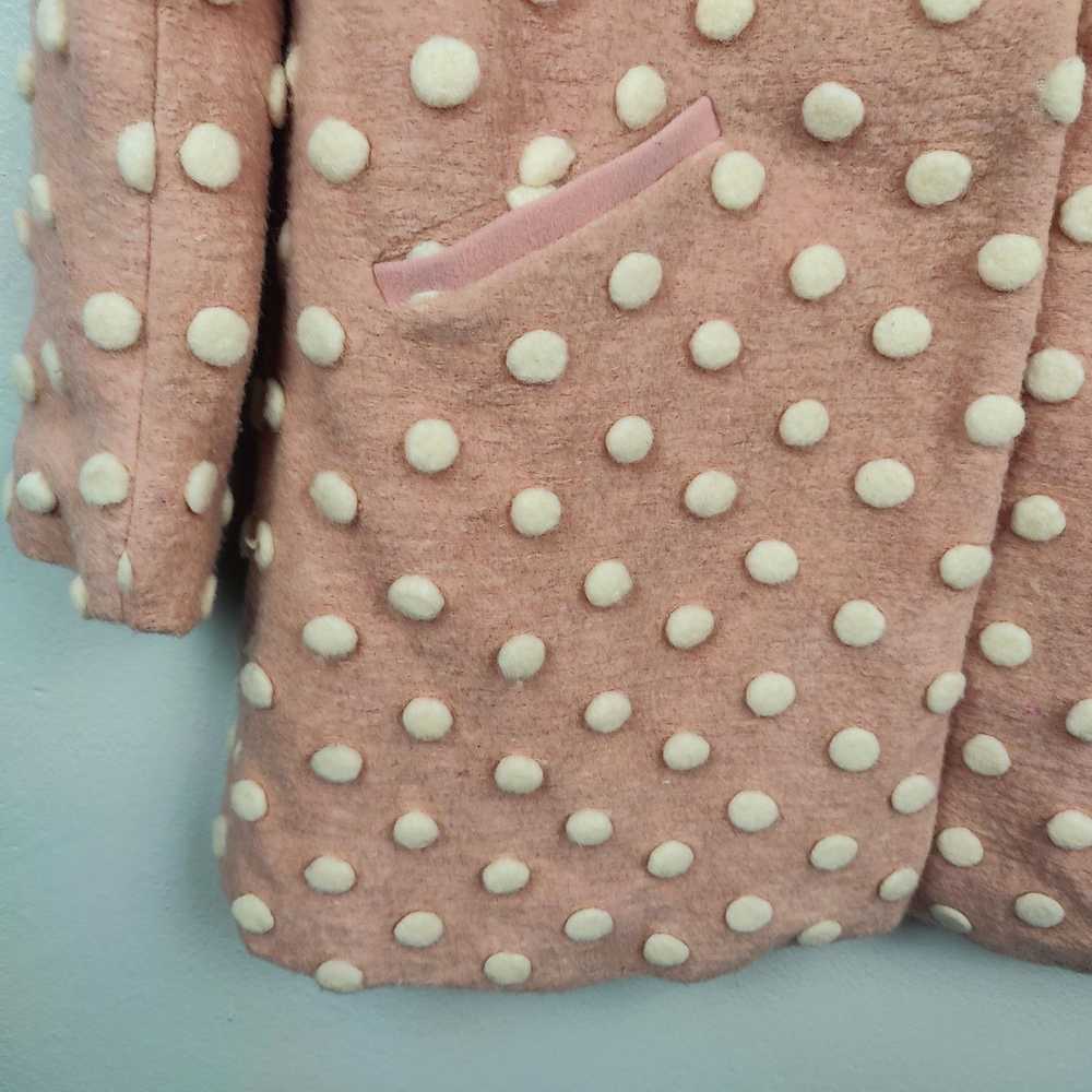 Other Modcloth 3D Polka Dot Coat Womens Small Pin… - image 3