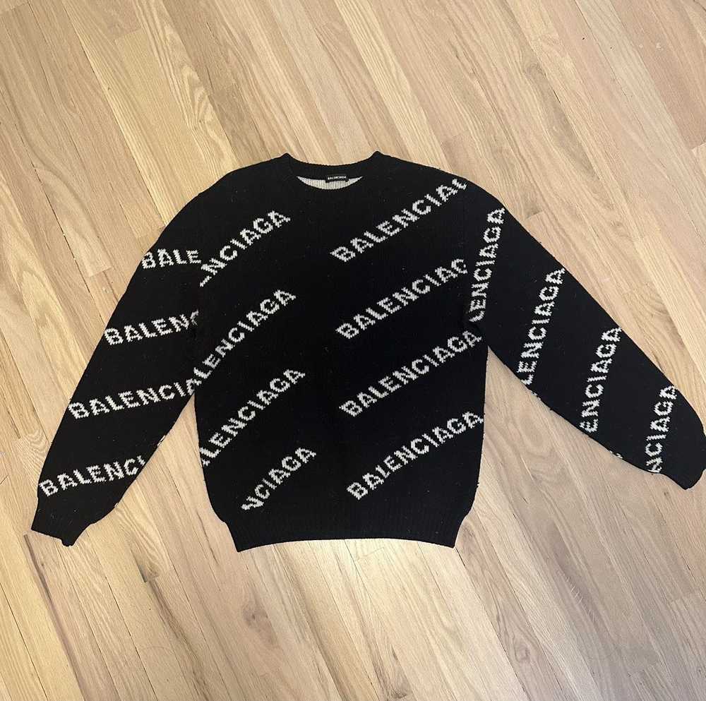 Balenciaga Balenciaga Jacquard Sweater - image 1