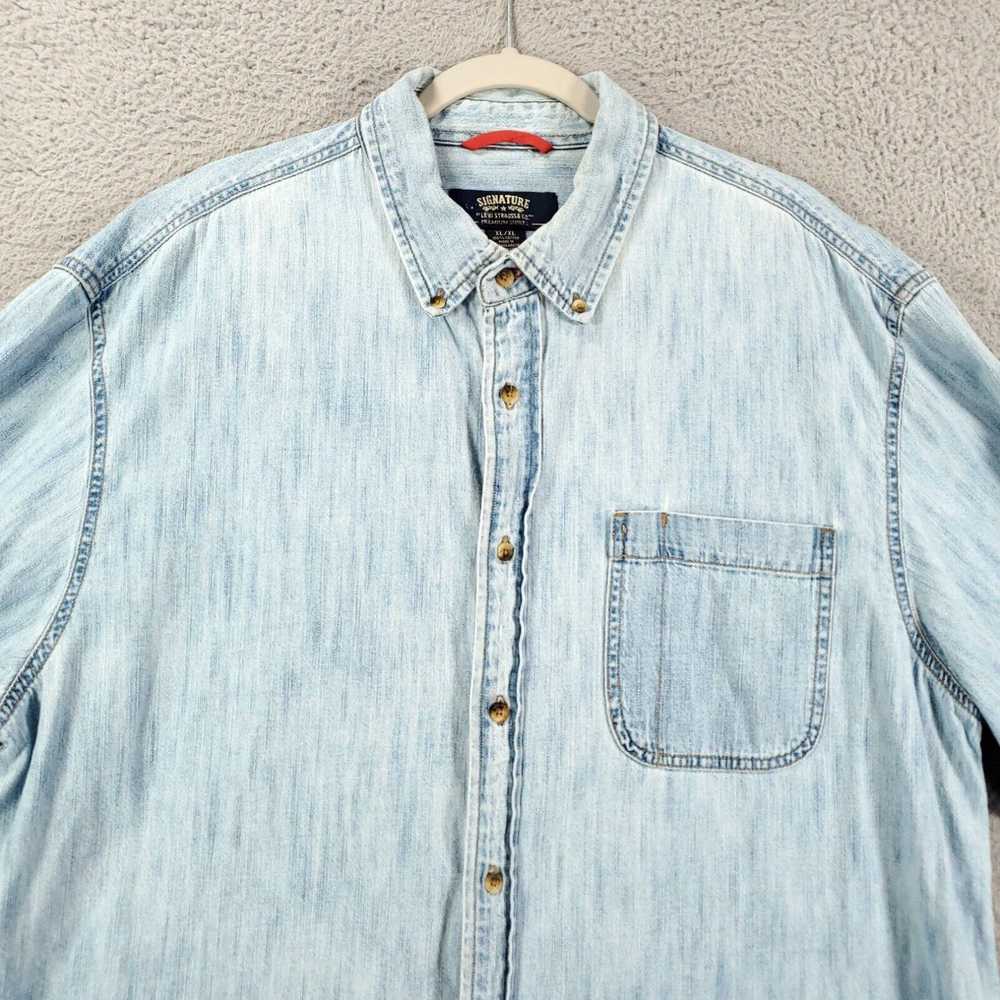 Levi's Levi Strauss and Co Shirt Mens XL Denim Ch… - image 2