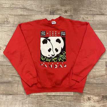 Hanes × Vintage Vintage 90’s San Diego Zoo Pandas… - image 1