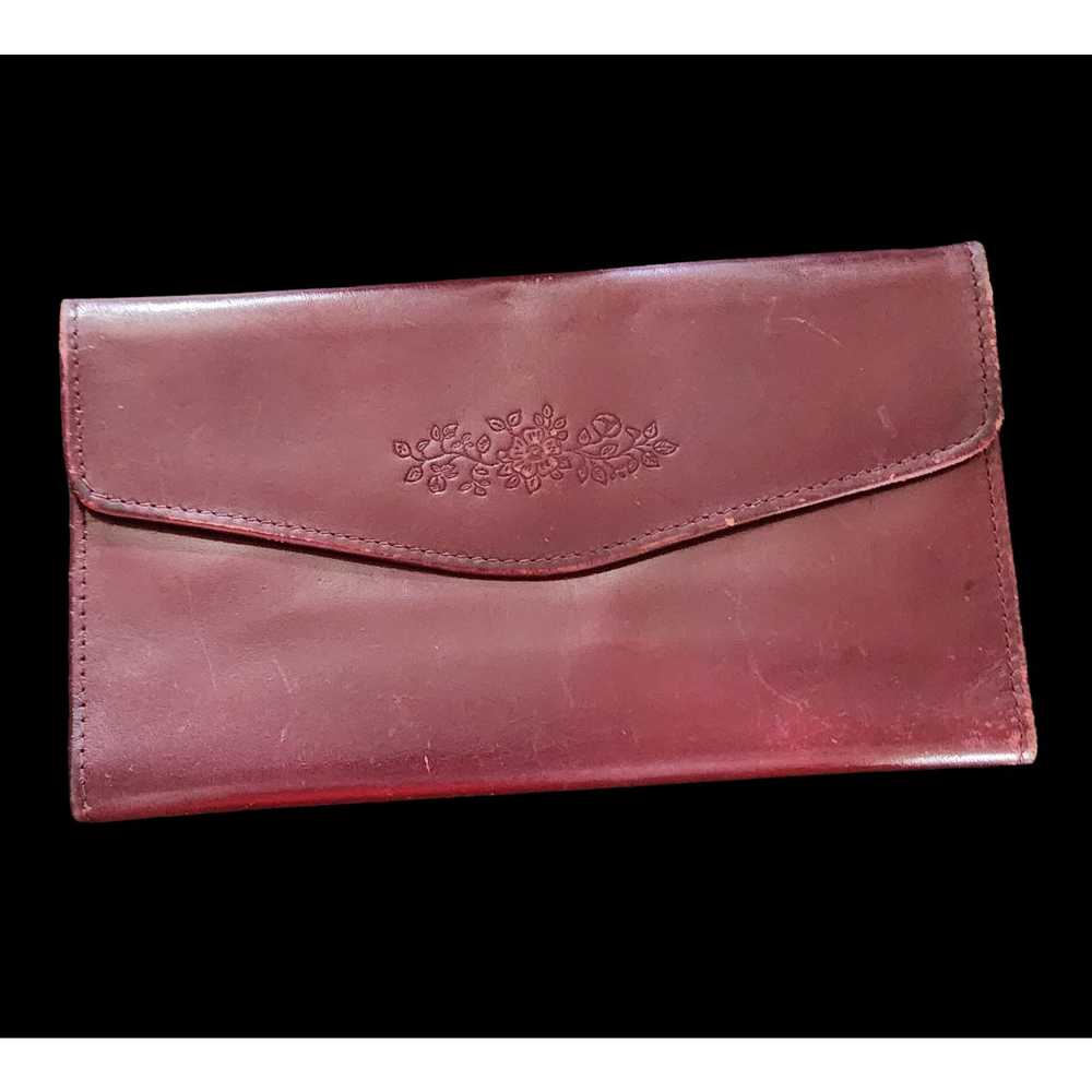 Cole Buxton Vintage Buxton Women’s Wallet Burgund… - image 1