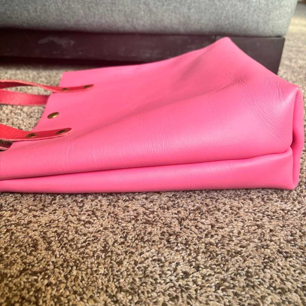 KMM and Co Malibu Pink mini tote with dark pink h… - image 4