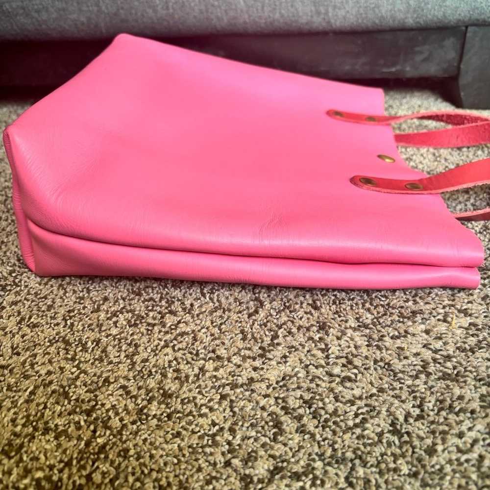 KMM and Co Malibu Pink mini tote with dark pink h… - image 5
