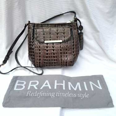 Brahmin Melbourne Zippered Top Crossbody Handbag - image 1