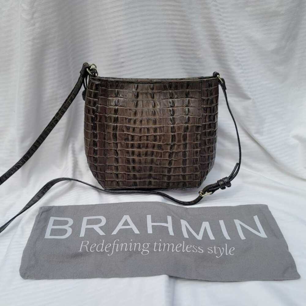 Brahmin Melbourne Zippered Top Crossbody Handbag - image 2