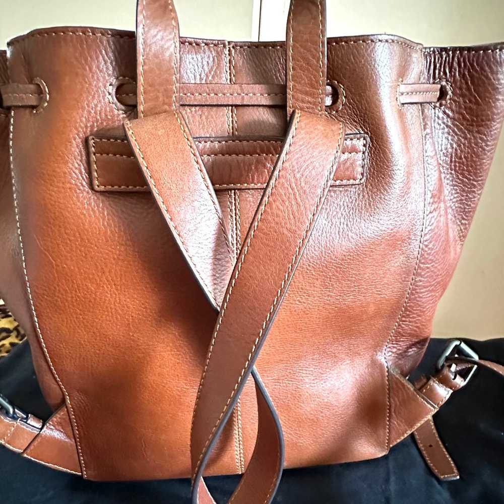 Frye Leather Backpack used once only - image 3