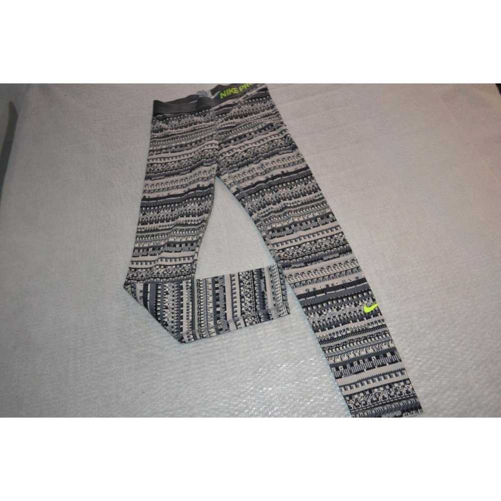 Nike 32889 Nike Gym Pants Leggings Gray Polyester… - image 1