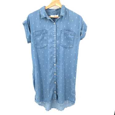 Vintage Thread + Supply button up shirt dress sho… - image 1