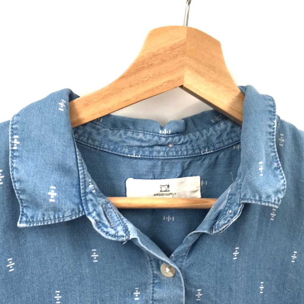Vintage Thread + Supply button up shirt dress sho… - image 2