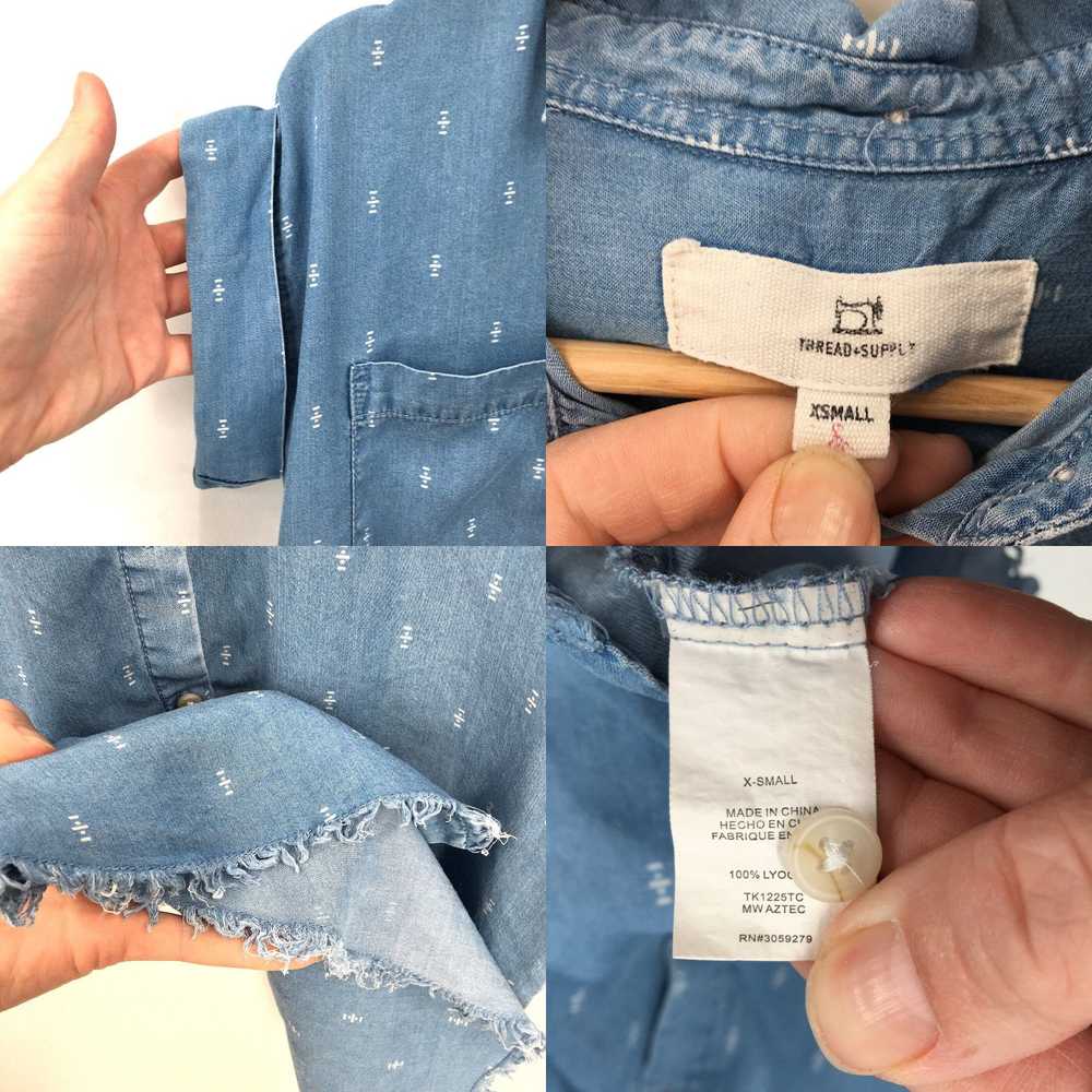 Vintage Thread + Supply button up shirt dress sho… - image 4