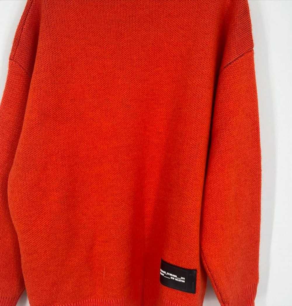 WE11DONE WE11DONE Orange Logo Jacquard Sweater Si… - image 2