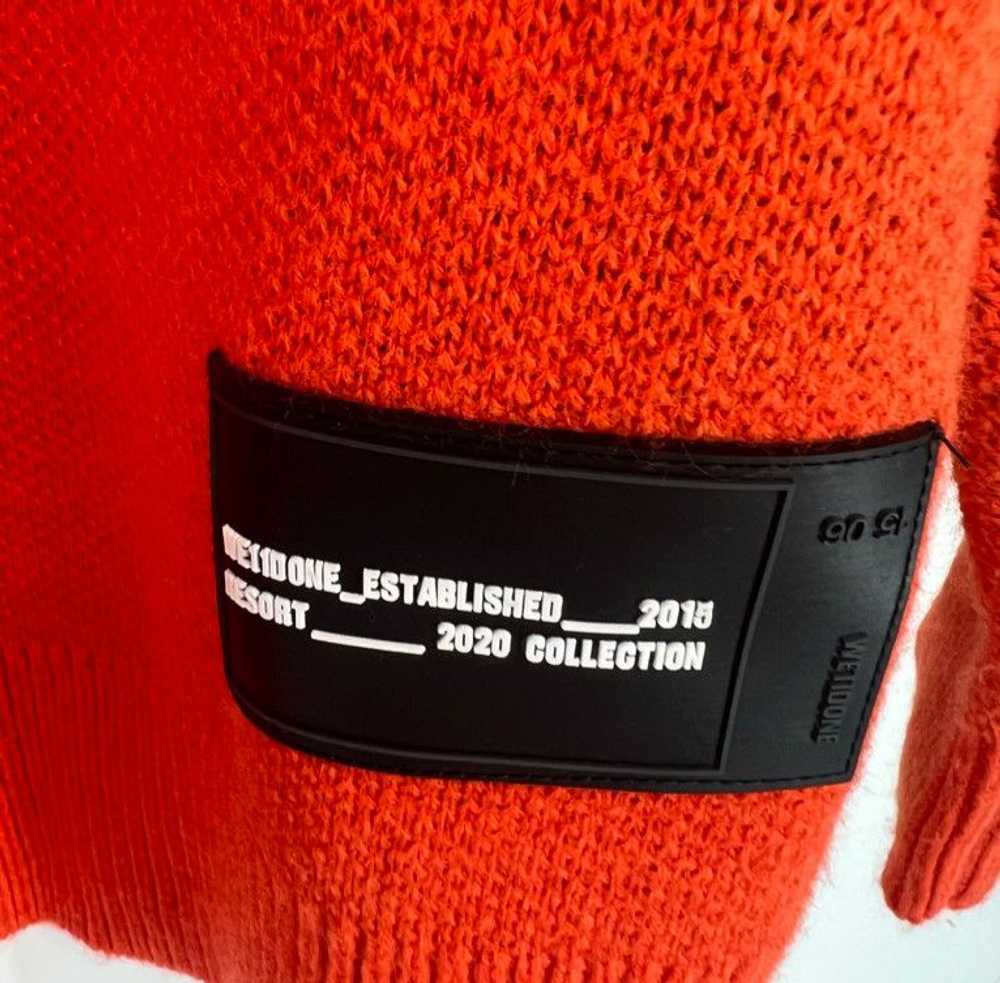 WE11DONE WE11DONE Orange Logo Jacquard Sweater Si… - image 3