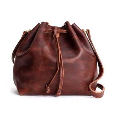 Portland Leather Bucket Bag - image 1
