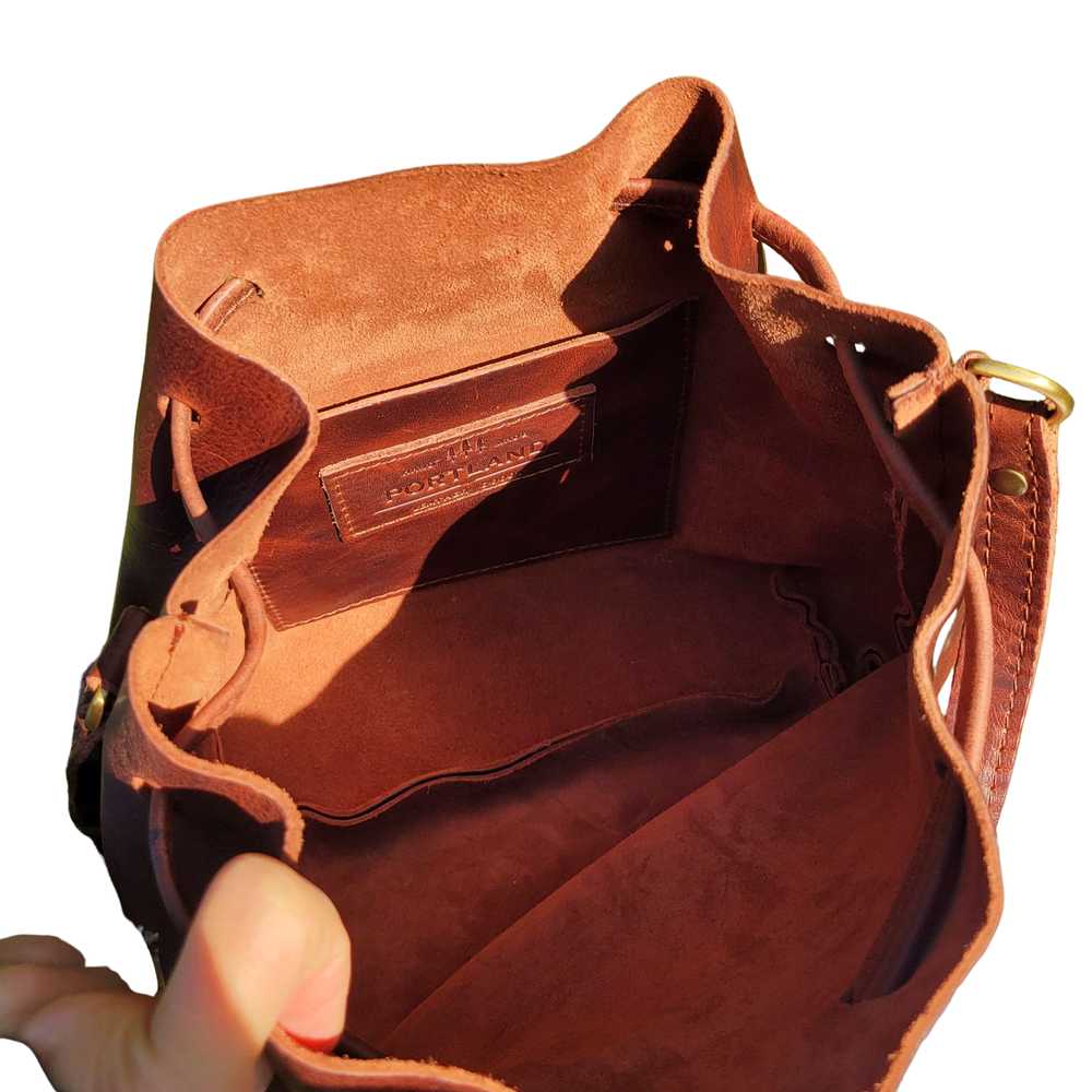 Portland Leather Bucket Bag - image 3