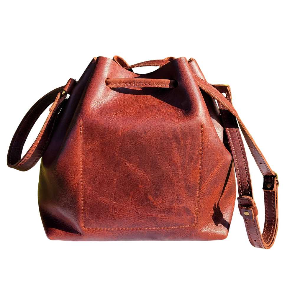 Portland Leather Bucket Bag - image 4