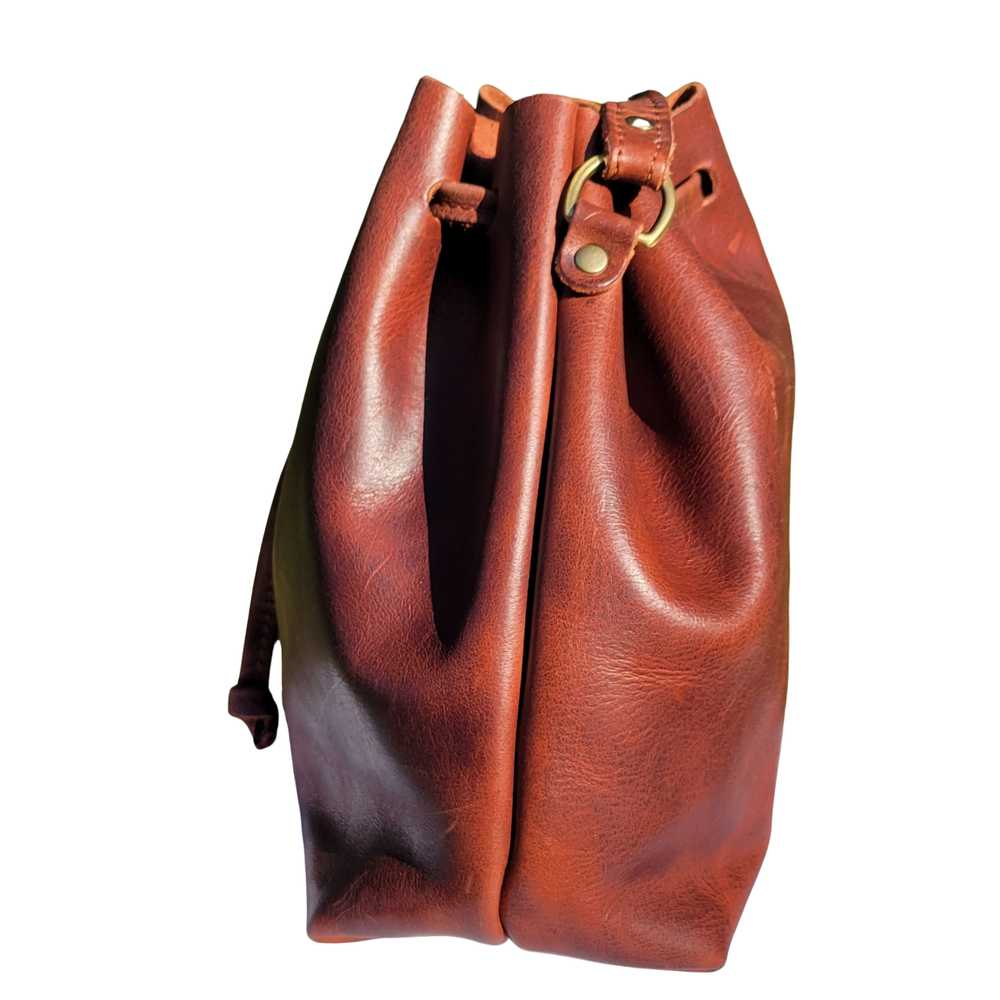 Portland Leather Bucket Bag - image 5