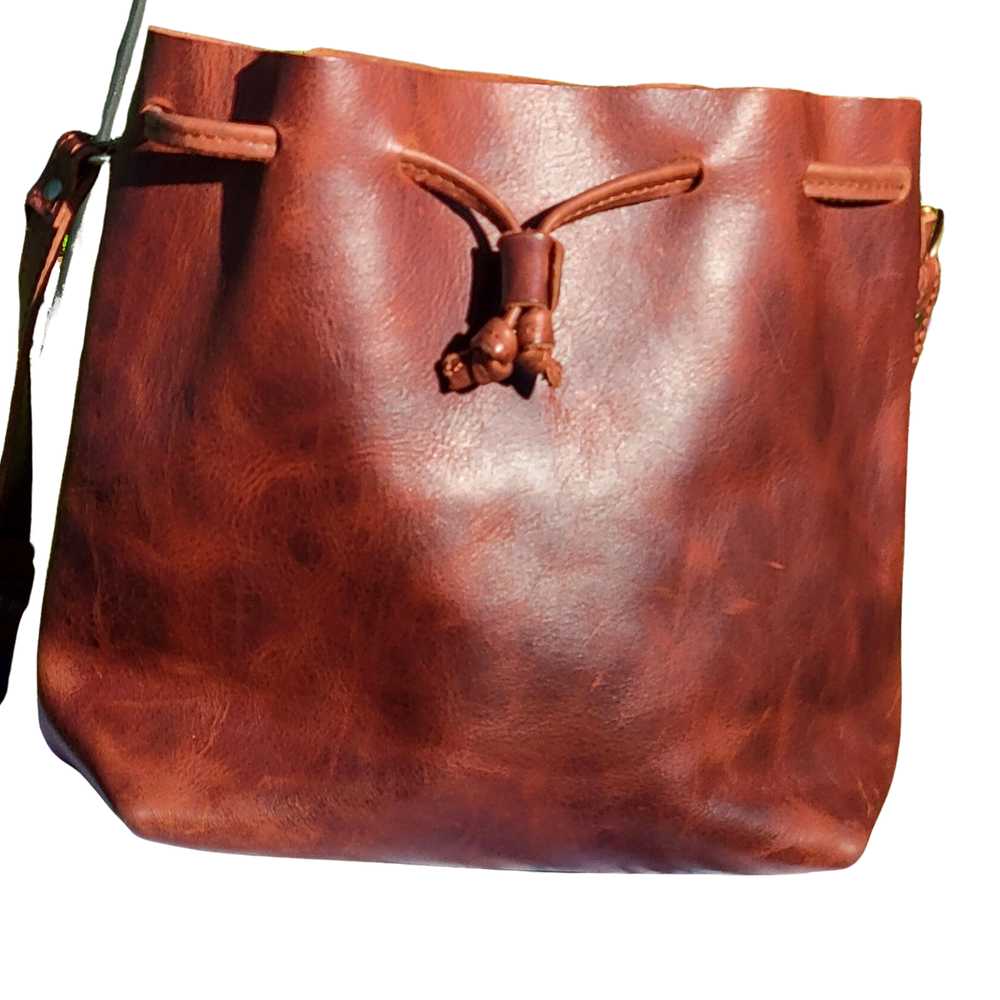 Portland Leather Bucket Bag - image 6