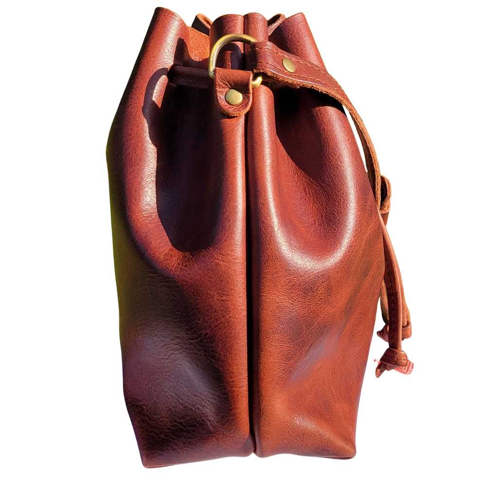 Portland Leather Bucket Bag - image 7
