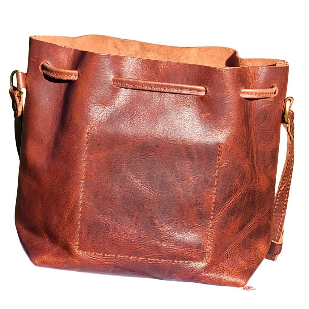 Portland Leather Bucket Bag - image 9