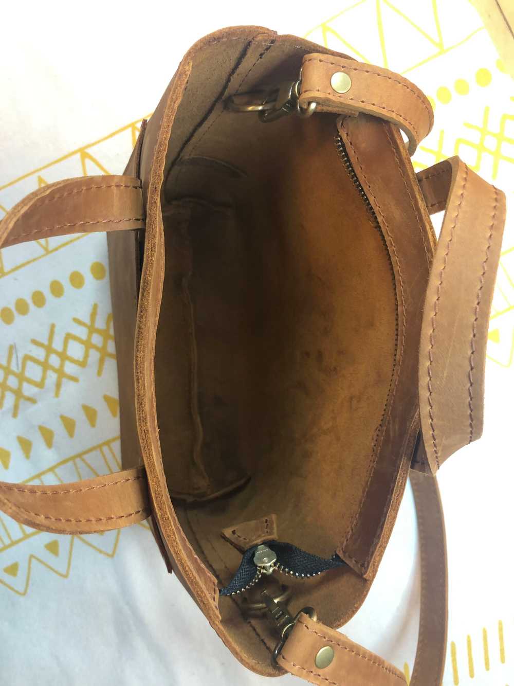 Portland Leather Dakota mini crossbody zipper tot… - image 2