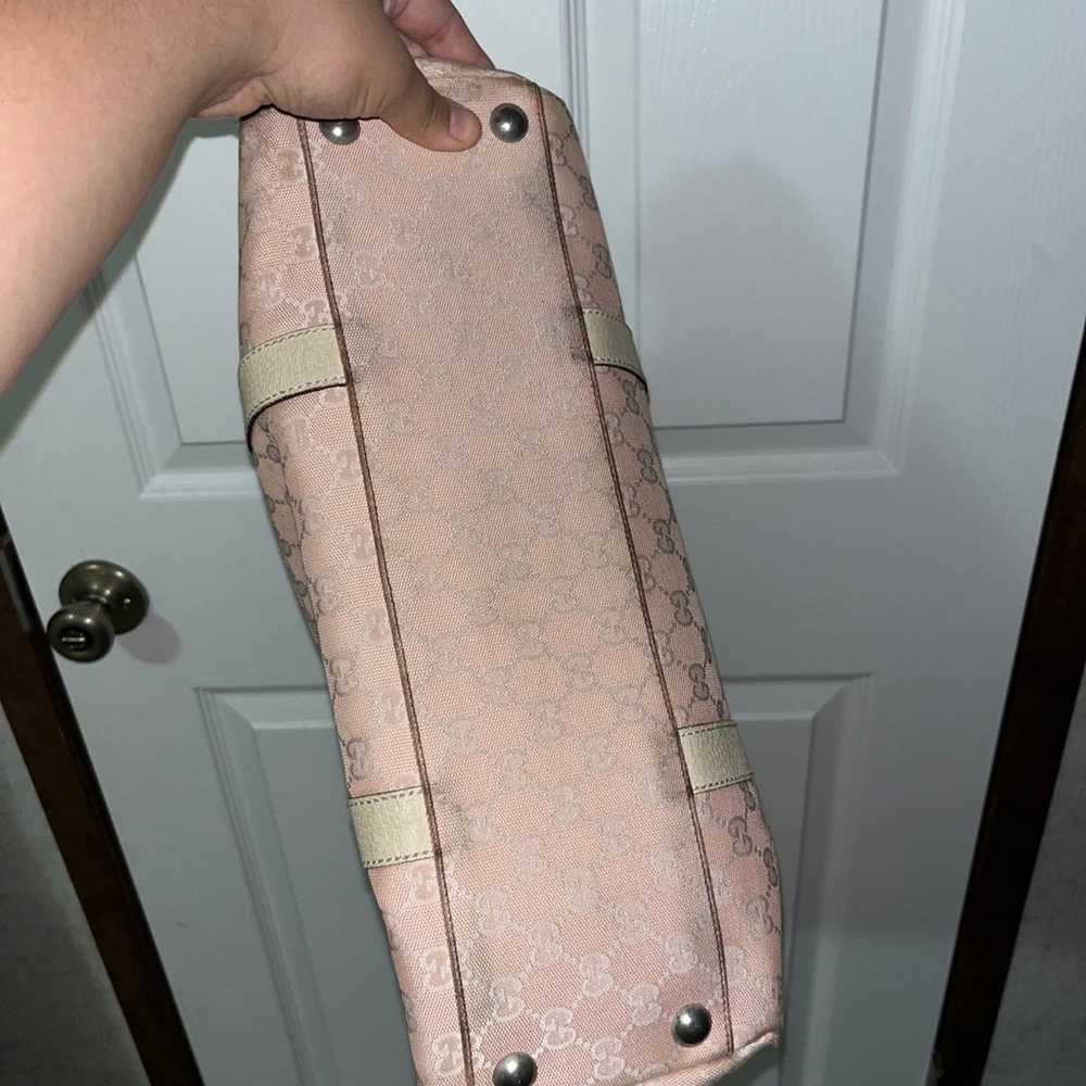 Gucci Pink Canvas Tote Bag - image 3