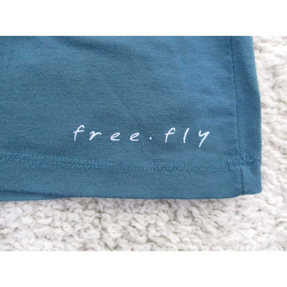 Vintage Free Fly Shirt Mens Extra Large Blue Crew… - image 2