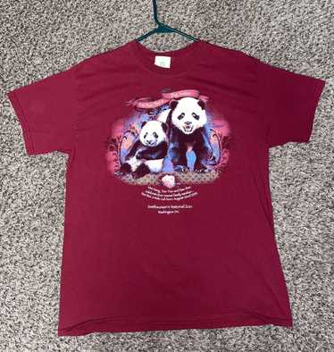 vintage panda × soft cream tee Vintage panda t shirt - Gem